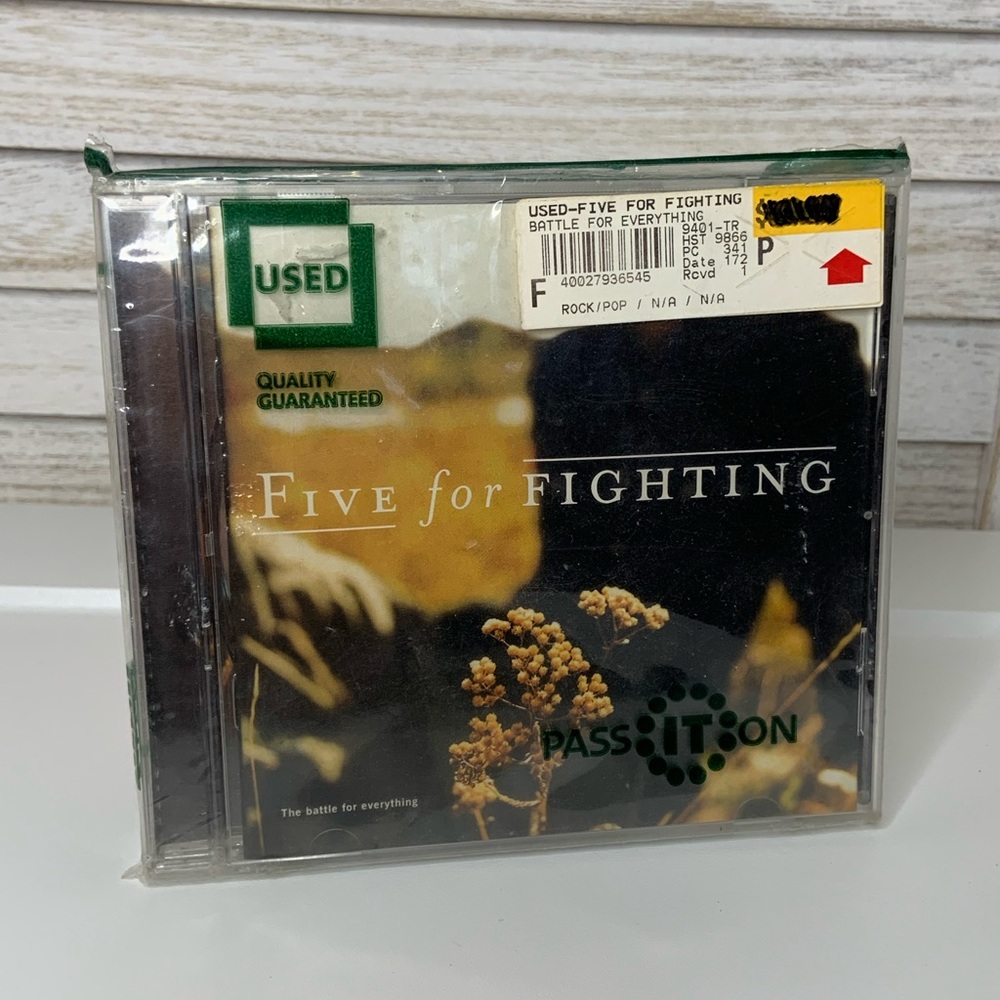 Five for Fighting The Battle for Everything Album Audio CD Preowned